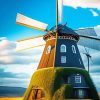 Wooden Windmill Diamond Painting