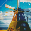 Wooden Windmill Diamond Painting