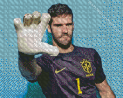 Alisson Becker Football Goalkeeper Diamond Painting