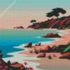 Beach Illustration Diamond Painting