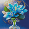 Blue Flowers Diamond Painting