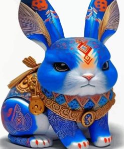 Blue Rabbit Diamond Painting