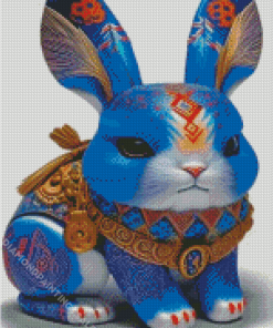 Blue Rabbit Diamond Painting