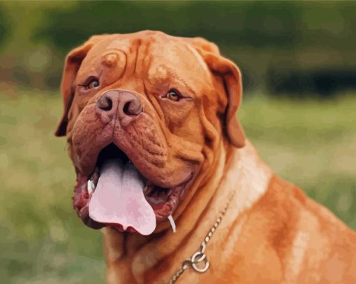 Brown French Mastiff Diamond Painting