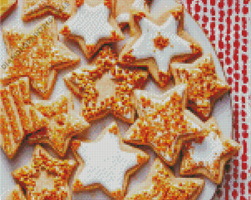 Snowflake Cookies Christmas Diamond Painting