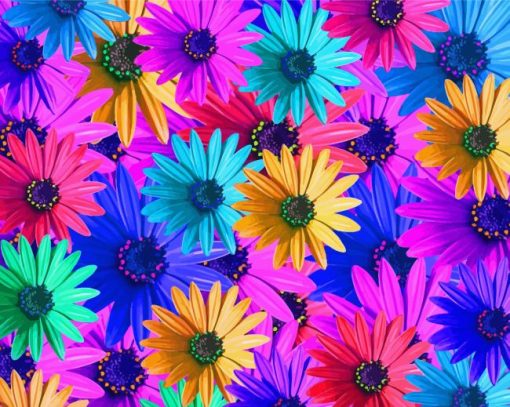 Colorful Sunflowers Diamond Painting