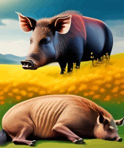 Boar Animal Art Diamond Painting