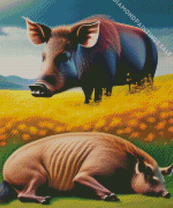 Boar Animal Art Diamond Painting