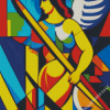 Cubism Warrior Angel Diamond Painting