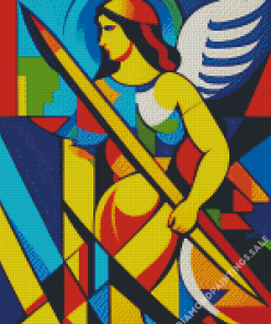 Cubism Warrior Angel Diamond Painting