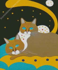 Cats Couple Diamond Painting