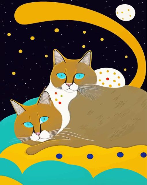 Cats Couple Diamond Painting