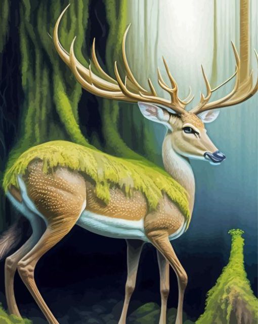 Jungle Deer Diamond Painting