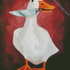 Duck With A Knife Diamond Painting