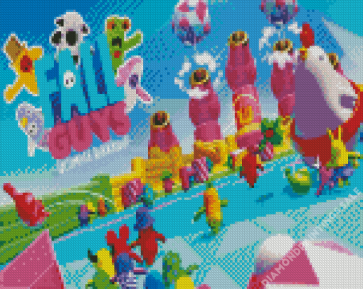 Fall Guys Game Diamond Painting