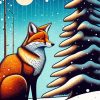 Fox And Snow Diamond Painting