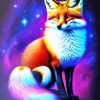 Galaxy Red Fox Diamond Painting