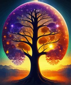 Galaxy Tree Of Life Diamond Painting