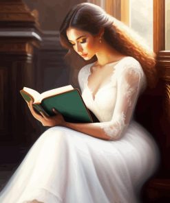 Gorgeous Lady Reading Diamond Painting