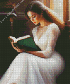 Gorgeous Lady Reading Diamond Painting