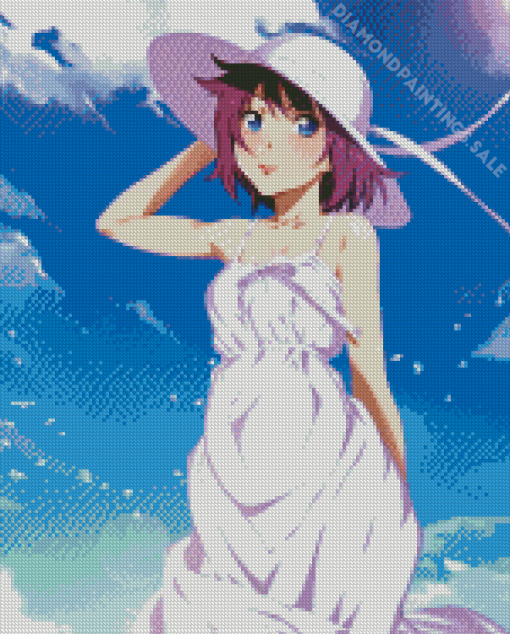 Hitagi Senjougahara Monogatari Diamond Painting