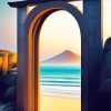 Japanese Arch To Beach Diamond Painting