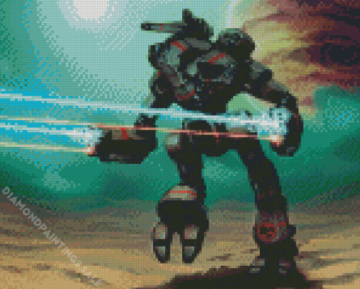 Mechwarrior Robot Diamond Painting