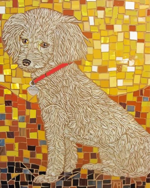 Mosaic Dog Diamond Painting