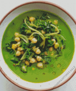 Parsley Oil Chickpea Soup Diamond Painting