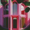 Pink Building Diamond Painting