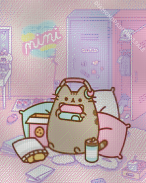 Pusheen Cat Diamond Painting