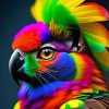 Rainbow Bird Diamond Painting