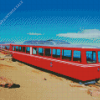 Red Cog Railroad Train Diamond Painting