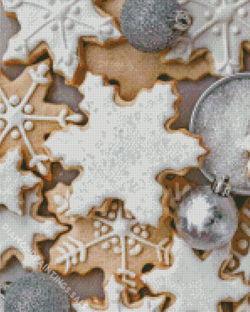 Snowflake Cookies Diamond Painting