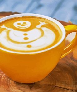 Snowman Cappuccino Diamond Painting