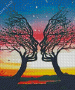 Tree Couple Diamond Painting