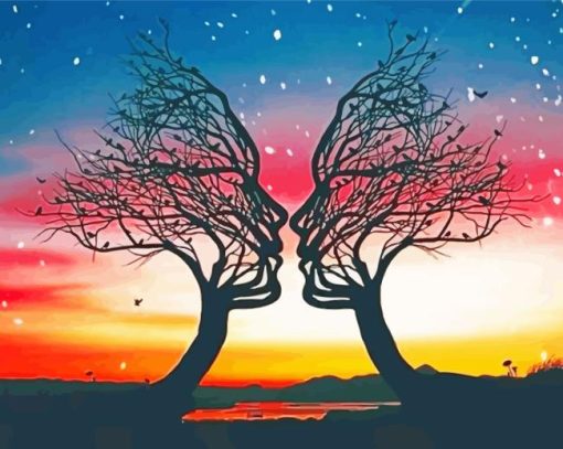 Tree Couple Diamond Painting