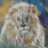 South African White Lion Diamond Painting