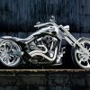 Yamaha Chopper Motorcycle Lady Diamond Painting