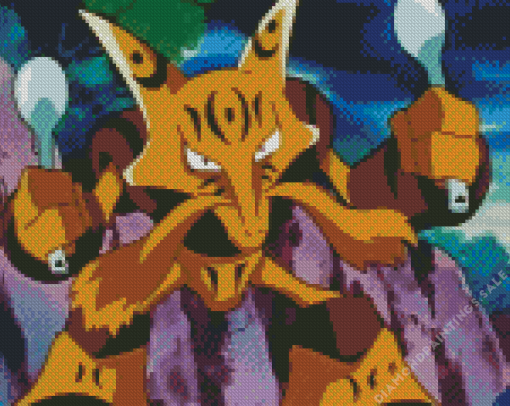 Alakazam Pokemon Diamond Painting