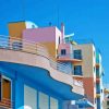 Albufeira Colorful Buildings Diamond Painting