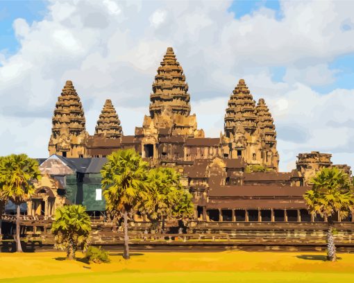 Angkor Wat Temple Diamond Painting