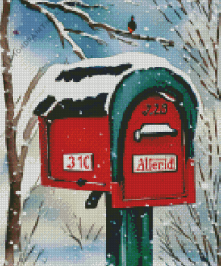 Antique Mailbox Diamond Painting