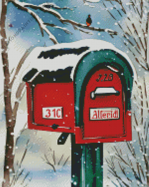 Antique Mailbox Diamond Painting