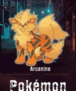 Arcanine Pokemon Poster Diamond Painting