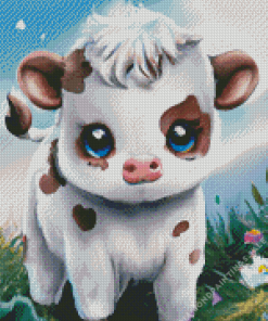 Baby Cow Diamond Painting