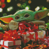 Baby Yoda Christmas Diamond Painting