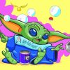 Baby Yoda Pop Art Diamond Painting