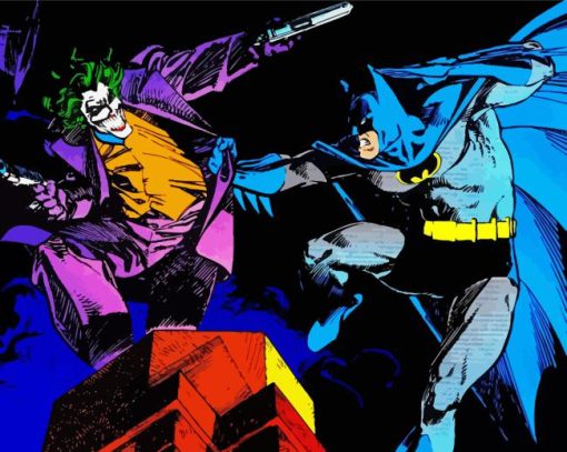 Batman And The Joker Diamond Painting