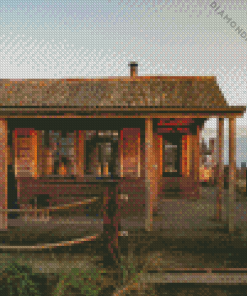 Beach Cabin Diamond Painting